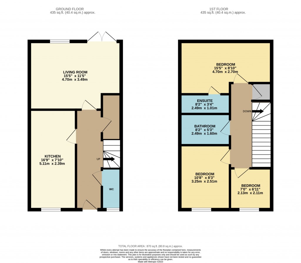 Floorplans For Hythe Wood, Cheddar, Somerset