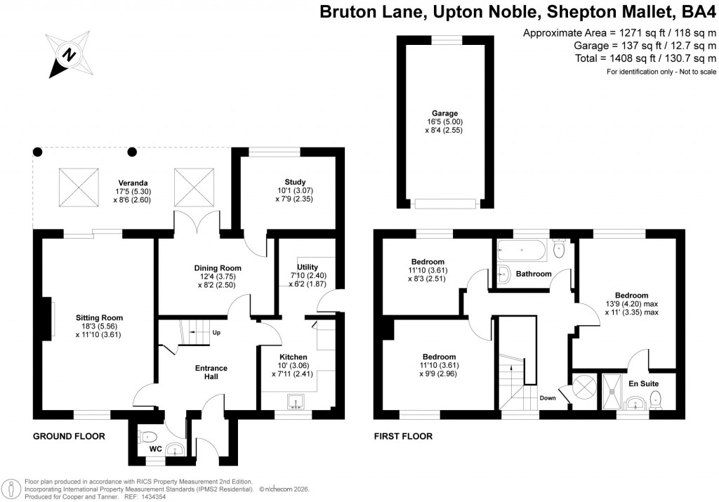Floorplans For Upton Noble, Bruton, Somerset