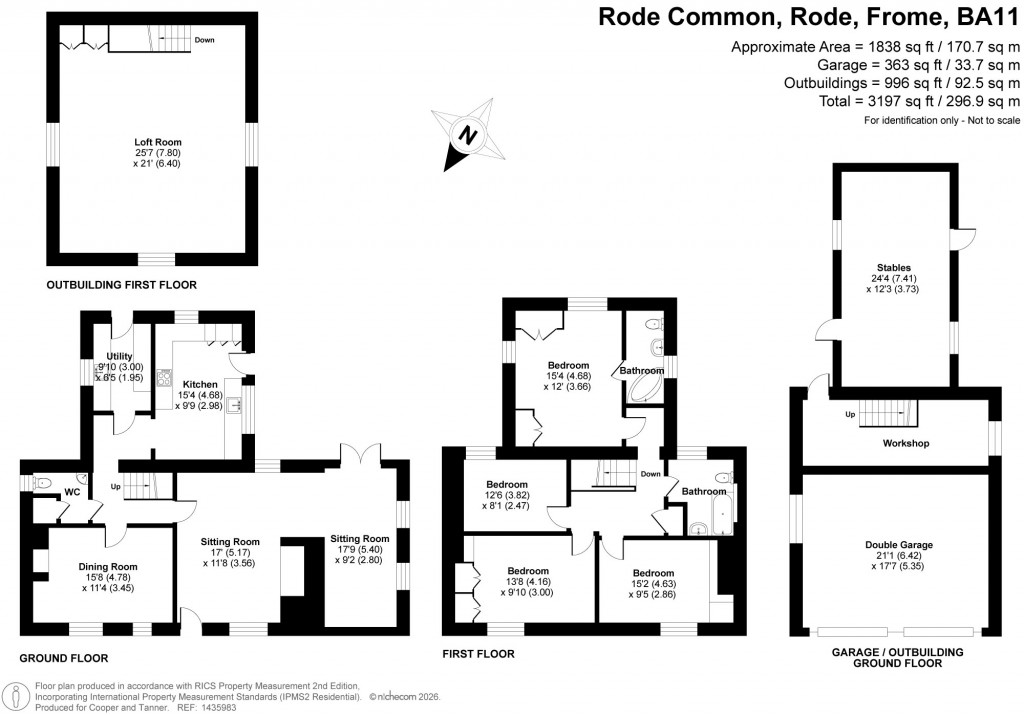 Floorplans For Rode, Frome, Somerset