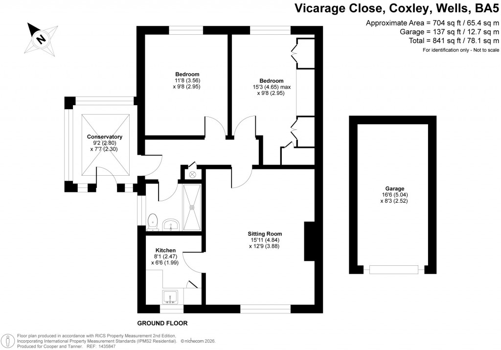 Floorplans For Coxley, Wells, Somerset