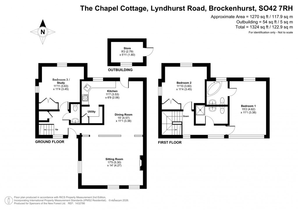Floorplans For Lyndhurst Road, Brockenhurst, SO42