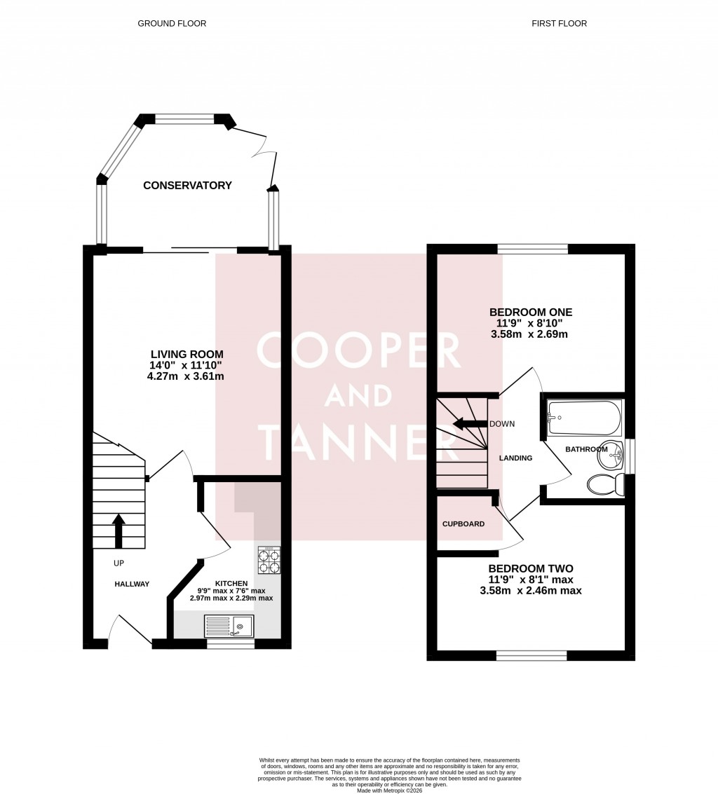 Floorplans For Mendip View, Street, Somerset