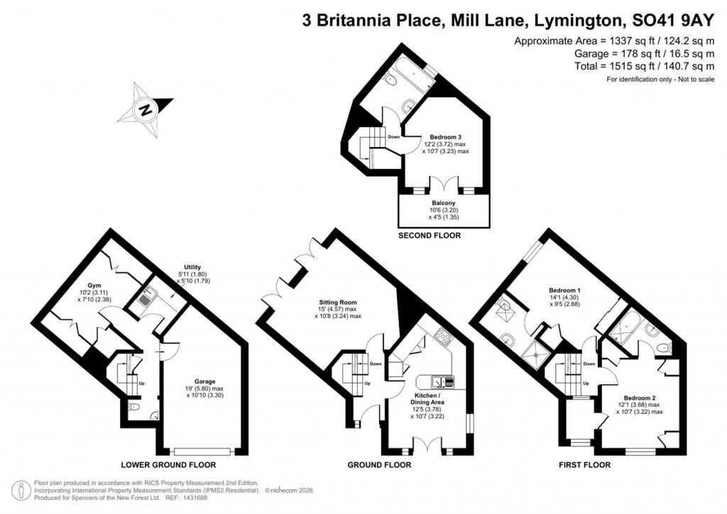 Floorplans For Mill Lane, Lymington, Lymington, SO41