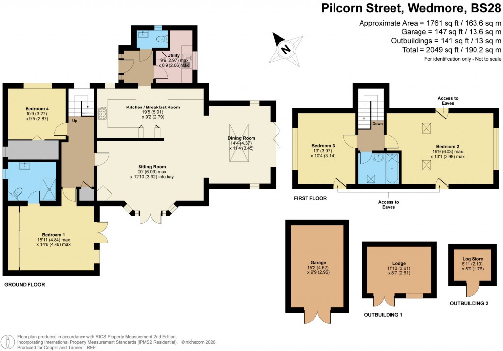 Floorplans For Pilcorn Street, Wedmore, Somerset