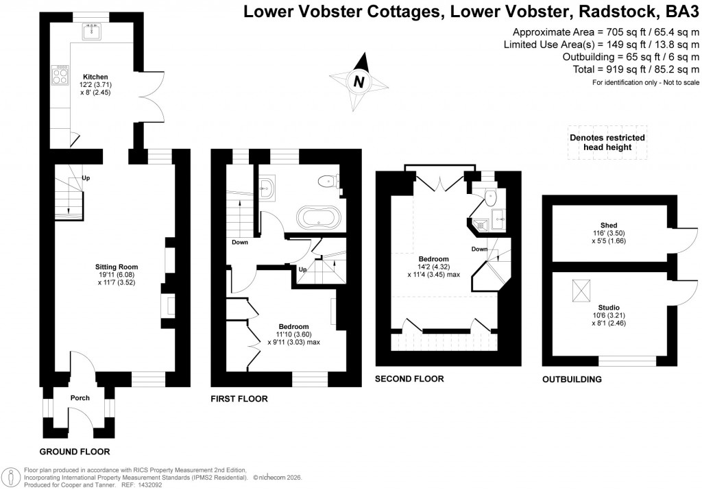 Floorplans For Lower Vobster, Frome, Somerset