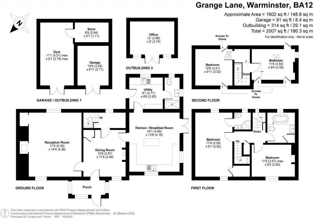 Floorplans For Grange Lane, Warminster, Wiltshire