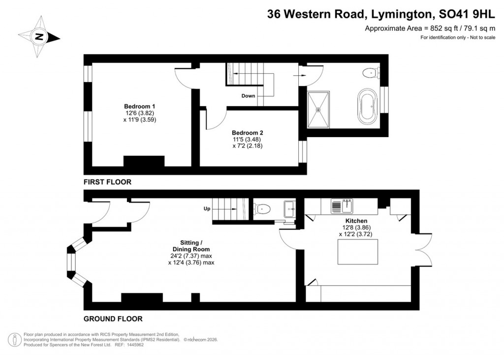 Floorplans For Western Road, Lymington, SO41