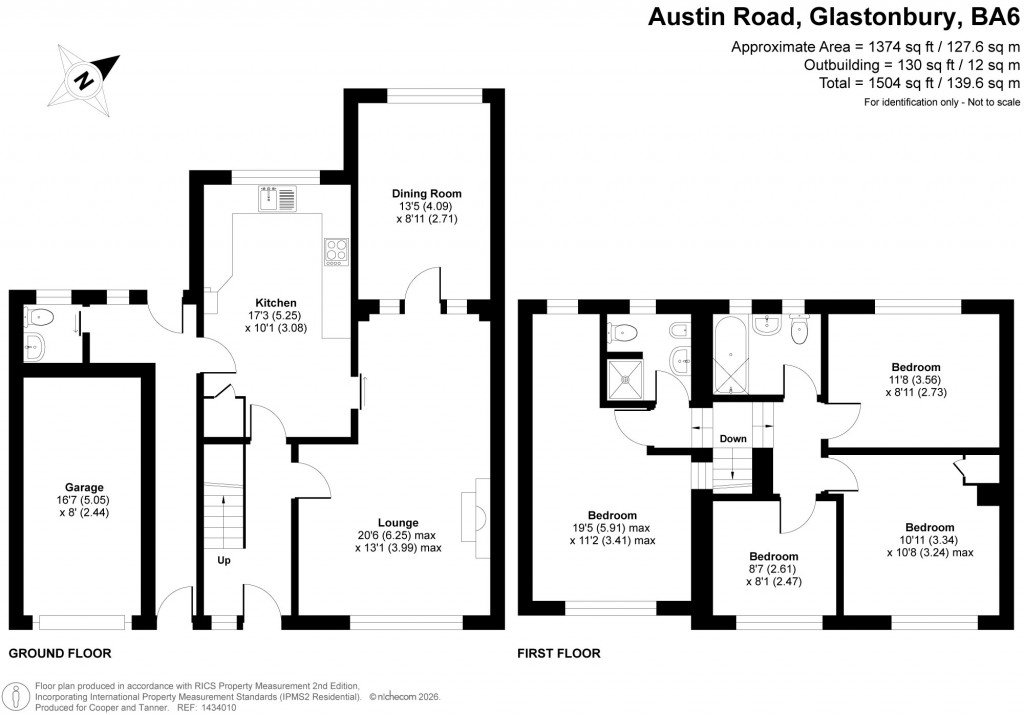Floorplans For Austin Road, Glastonbury, Somerset