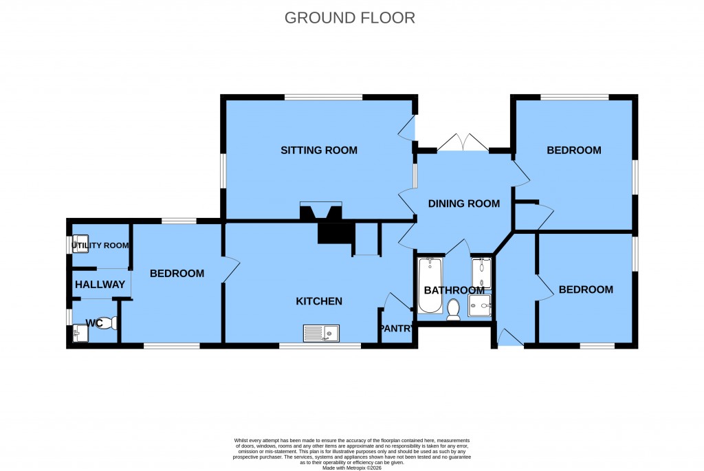 Floorplans For Moat Lane, Sedlescombe, East Sussex