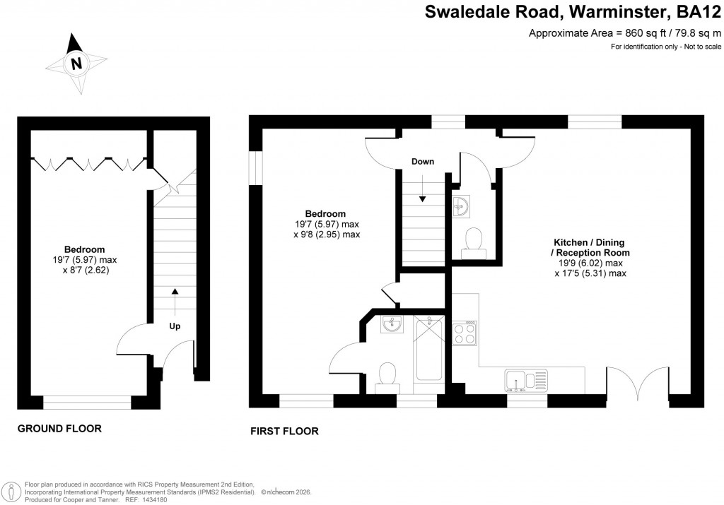 Floorplans For Swaledale Road, Warminster, Wiltshire