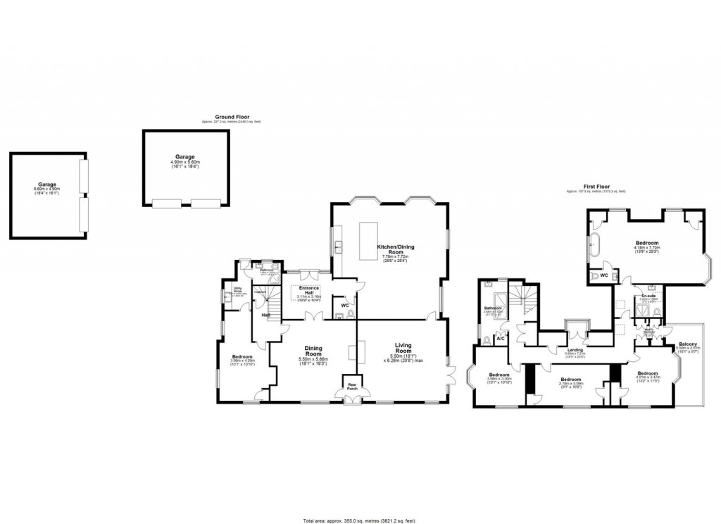 Floorplans For Tyrells Lane, Burley, Ringwood, BH24