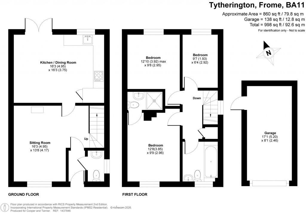 Floorplans For Tytherington, Frome, Somerset