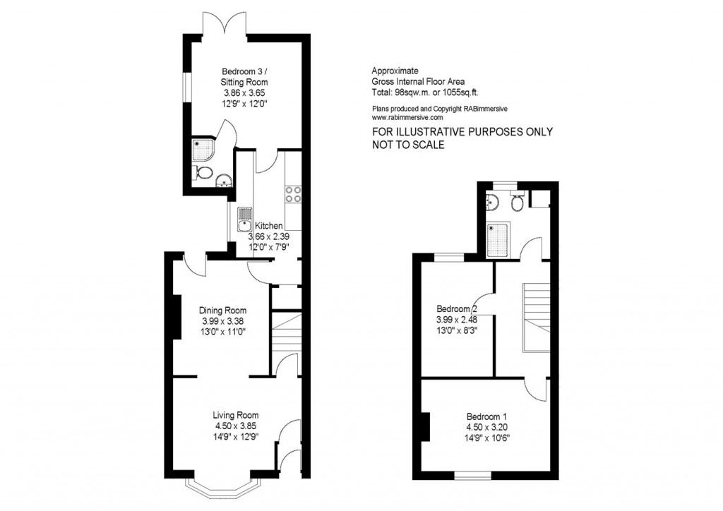 Floorplans For Pilley Green, Pilley, Lymington, SO41
