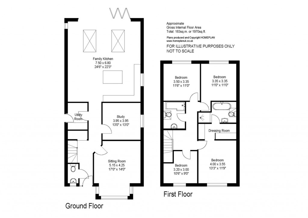 Floorplans For Grange Close, Everton, Lymington, SO41