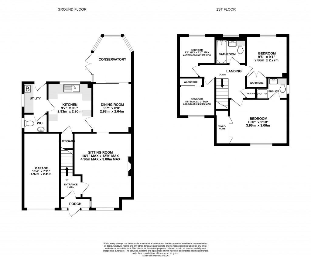 Floorplans For Palmers Road, Glastonbury, Somerset
