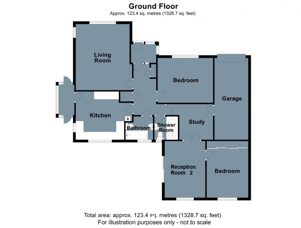 Floorplans For Gorselands, Sedlescombe, East Sussex