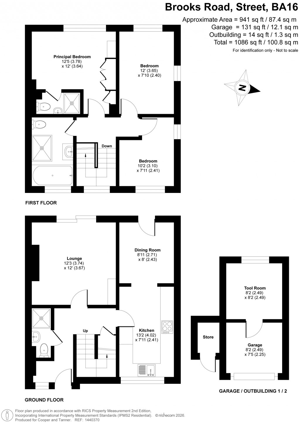 Floorplans For Brooks Road, Street, Somerset