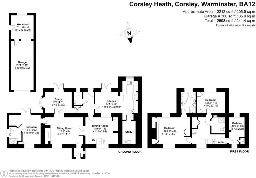 Floorplans For Corsley, Warminster, Wiltshire