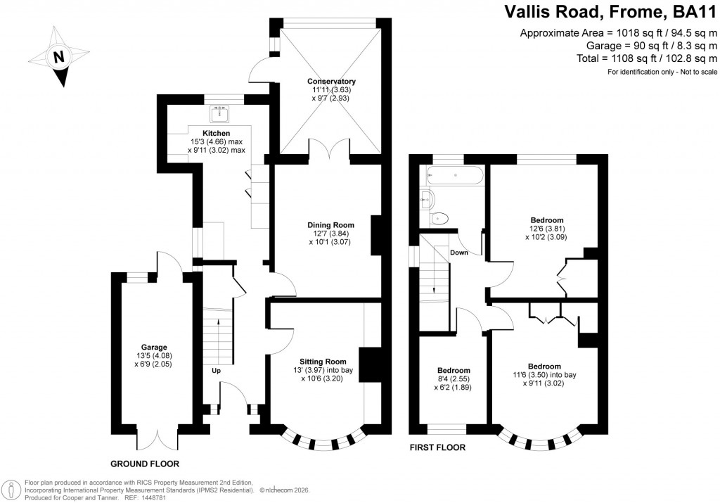 Floorplans For Vallis Road, Frome, Somerset