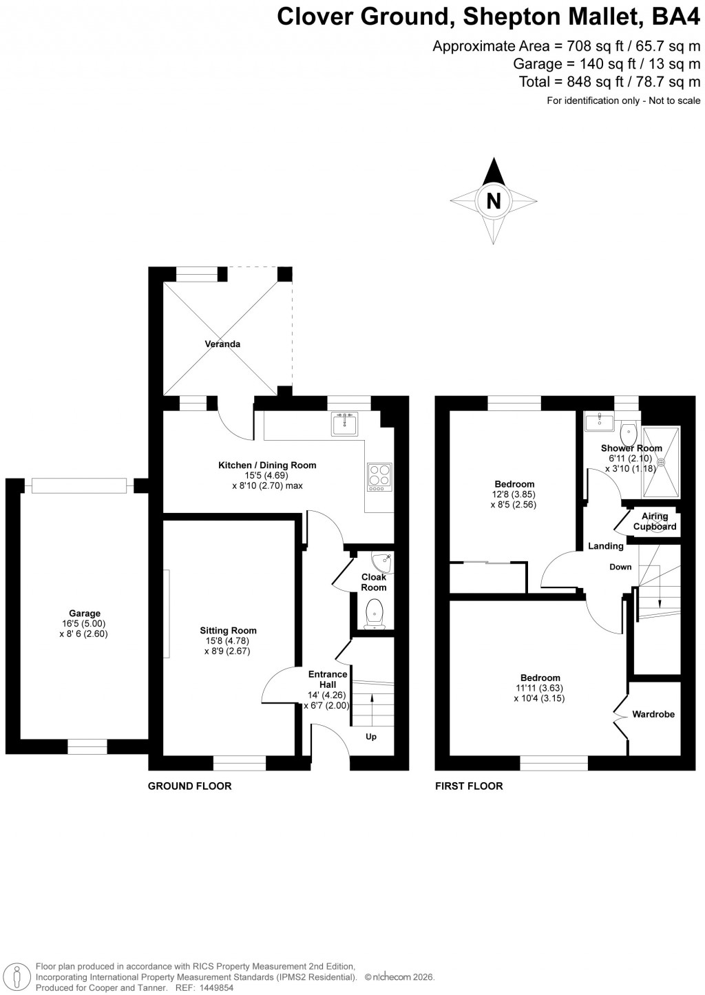 Floorplans For Clover Ground, Shepton Mallet, Somerset