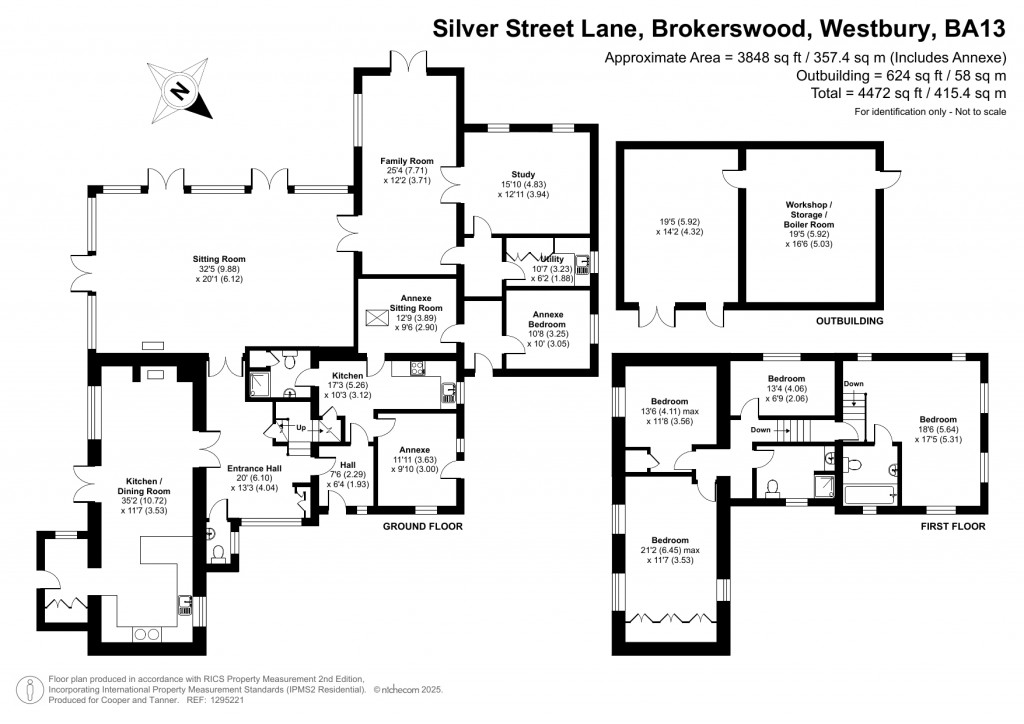 Floorplans For Brokerswood, Near Frome, Wiltshire