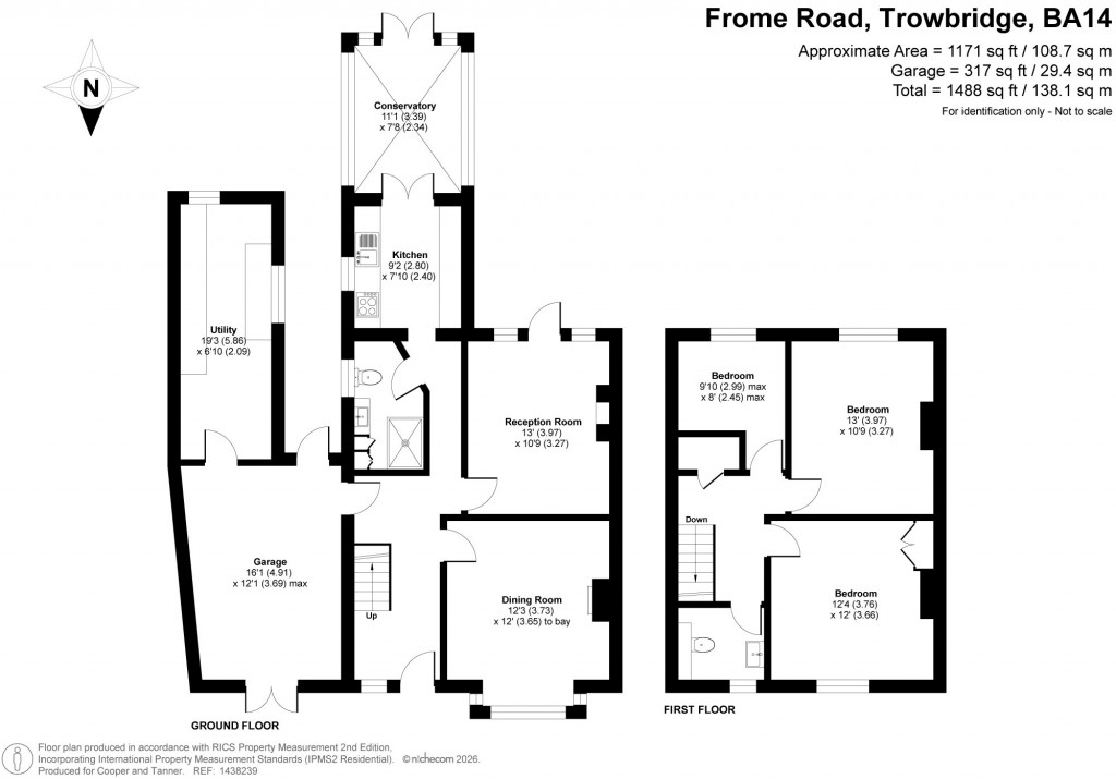 Floorplans For Frome Road, Trowbridge, Wiltshire