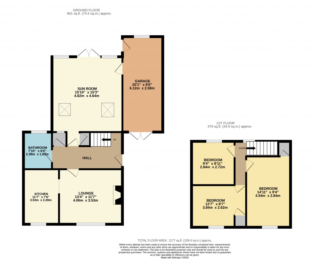 Floorplans For Parkfield, Axbridge, Somerset