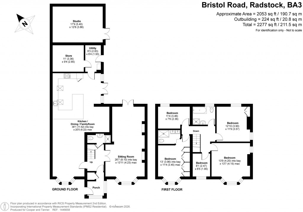 Floorplans For Bristol Road, Radstock, Somerset