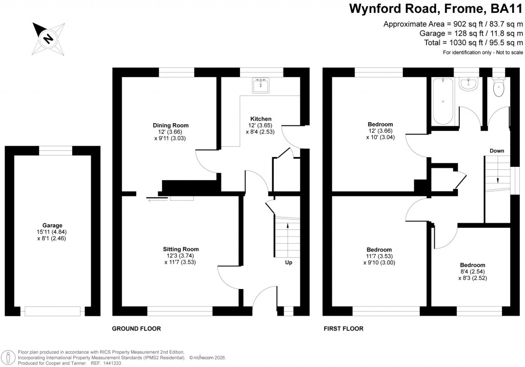Floorplans For Wynford Road, Frome, Somerset