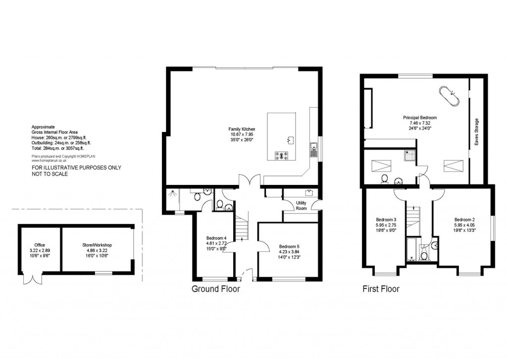 Floorplans For Buckstone Close, Everton, Lymington, SO41
