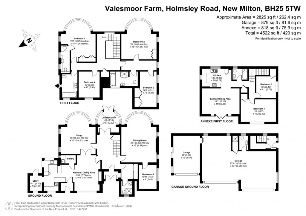 Floorplans For Holmsley Road, New Milton, BH25