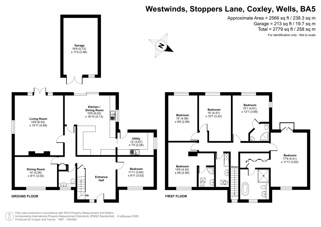 Floorplans For Coxley, Wells, Somerset