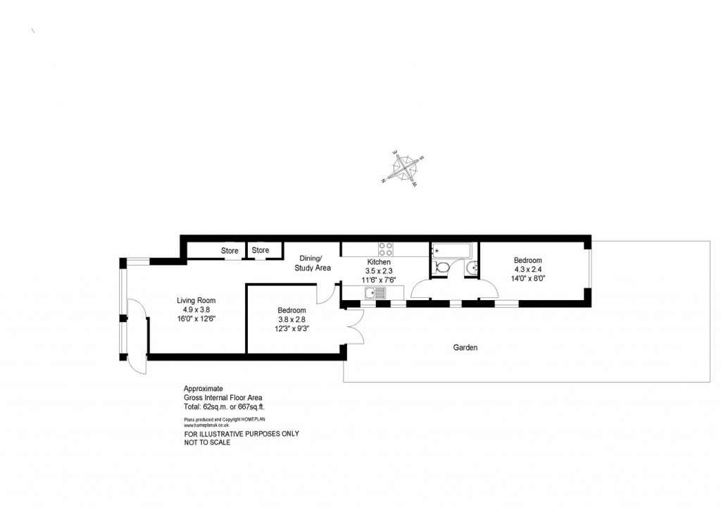 Floorplans For Gosport Street, Lymington, SO41