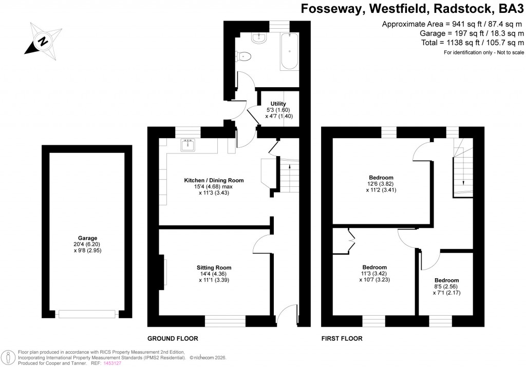 Floorplans For Fosseway, Westfield, Radstock, Somerset