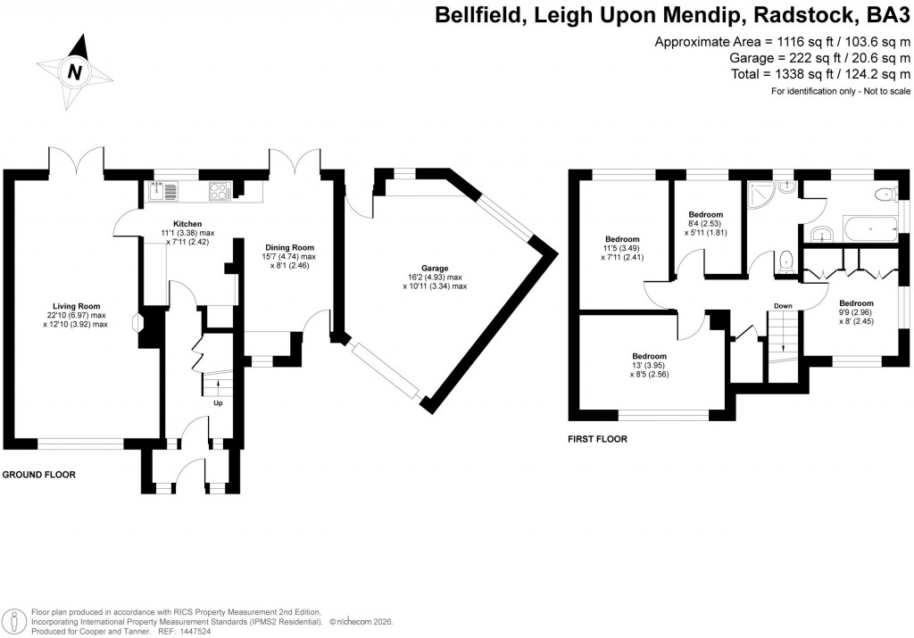 Floorplans For Leigh upon Mendip, Frome, Somerset