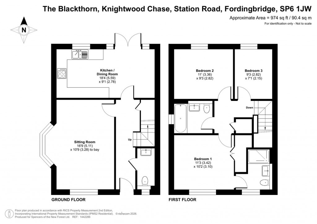 Floorplans For Knightwood Chase, Station Road, Fordingbridge, SP6