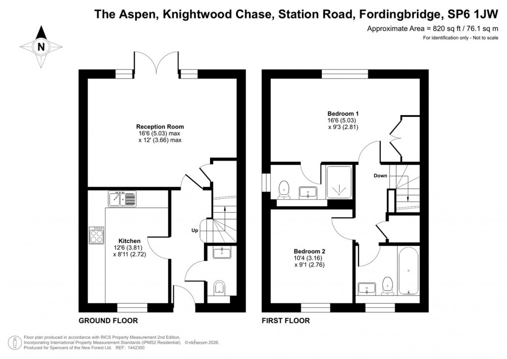 Floorplans For Knightwood Chase, Station Road, Fordingbridge, SP6