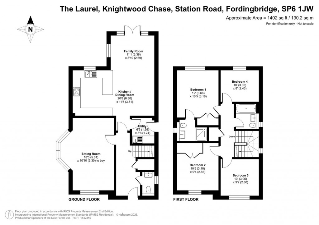 Floorplans For Knightwood Chase, Station Road, Fordingbridge, SP6