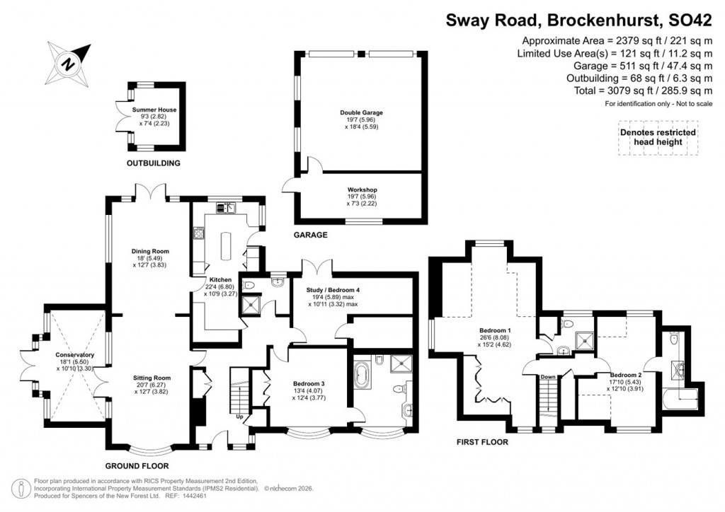 Floorplans For Sway Road, Brockenhurst, SO42
