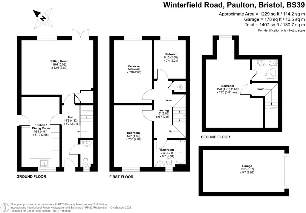 Floorplans For Winterfield Road, Paulton, Bristol, Somerset