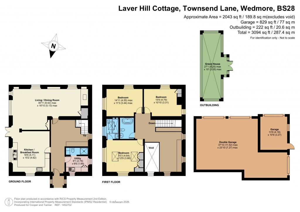 Floorplans For Townsend Lane, Wedmore