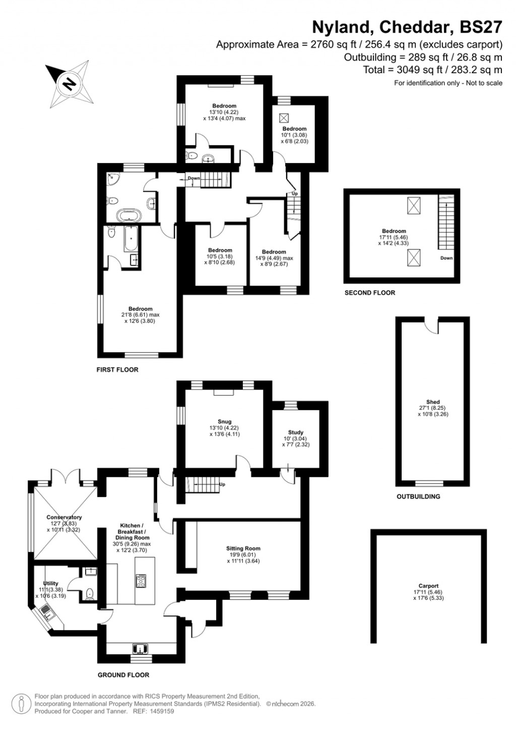 Floorplans For Nyland, Cheddar, Somerset