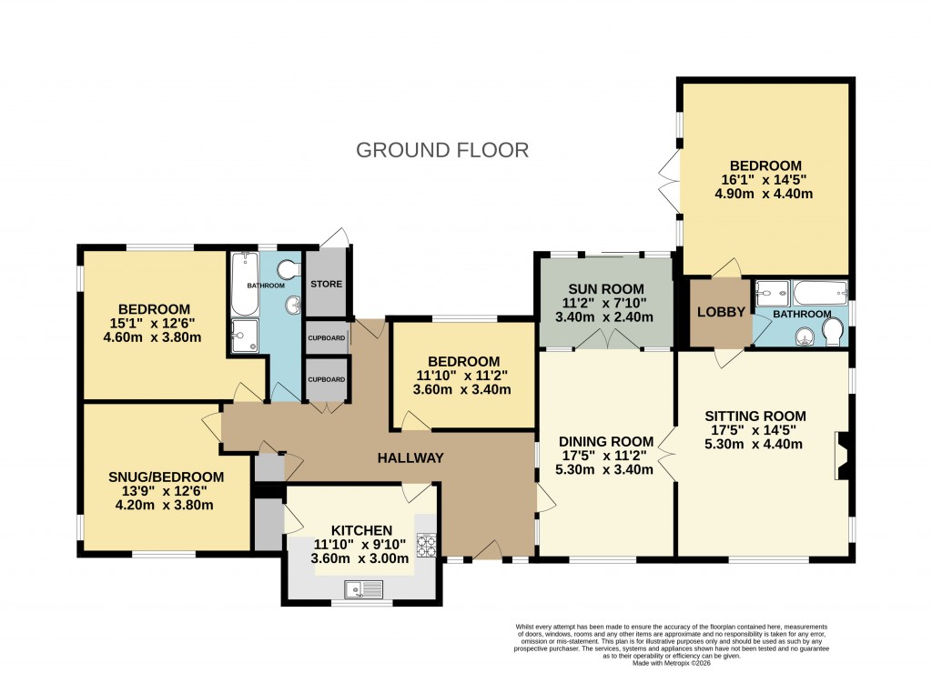 Floorplans For Croscombe, Wells, Somerset