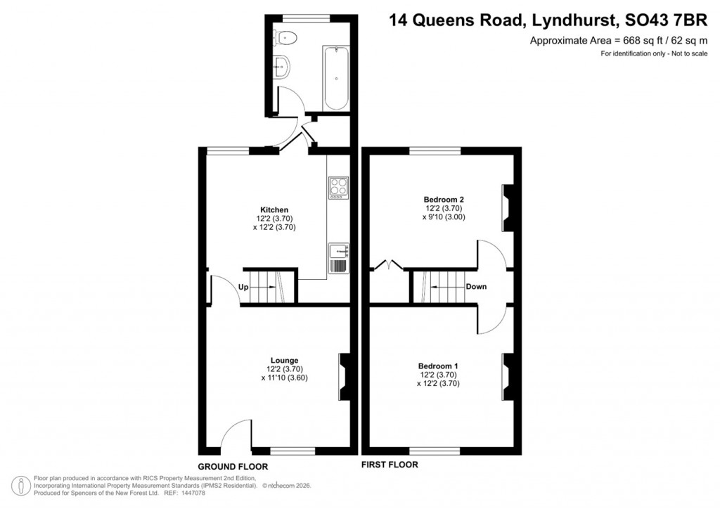 Floorplans For Queens Road, Lyndhurst, SO43