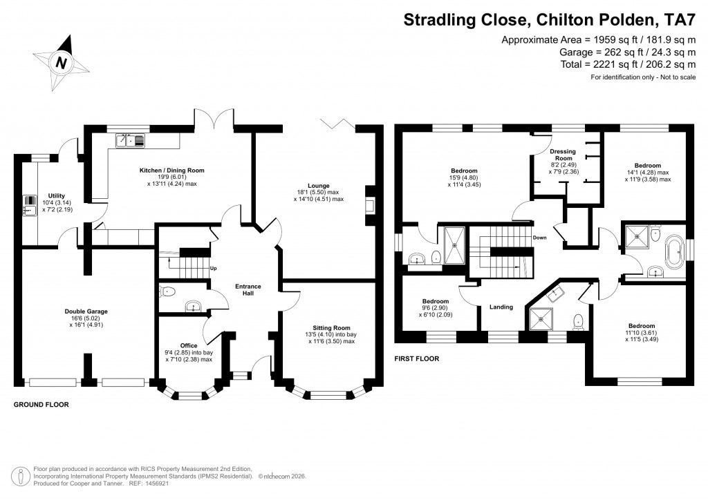 Floorplans For Stradling Close, Chilton Polden, Somerset