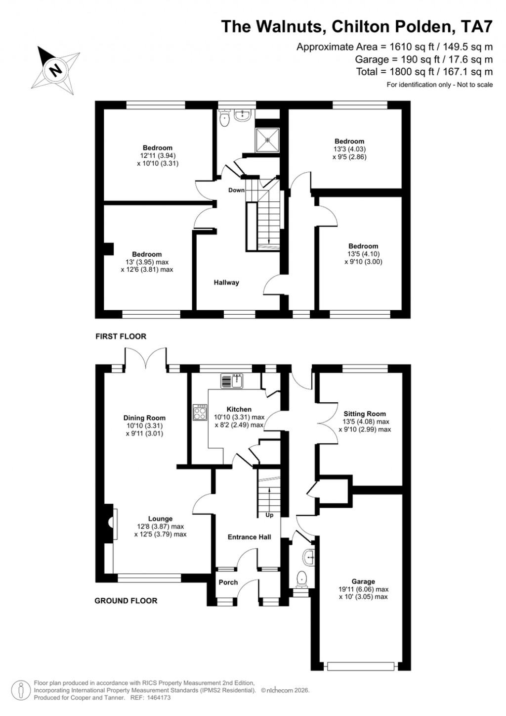 Floorplans For The Walnuts, Chilton Polden, Somerset