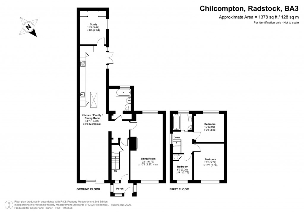 Floorplans For Chilcompton, Radstock, Somerset