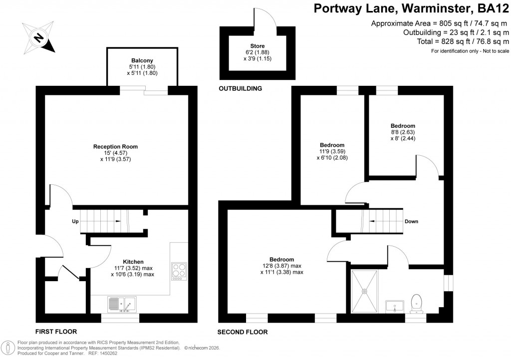 Floorplans For Portway Lane, Warminster, Wiltshire