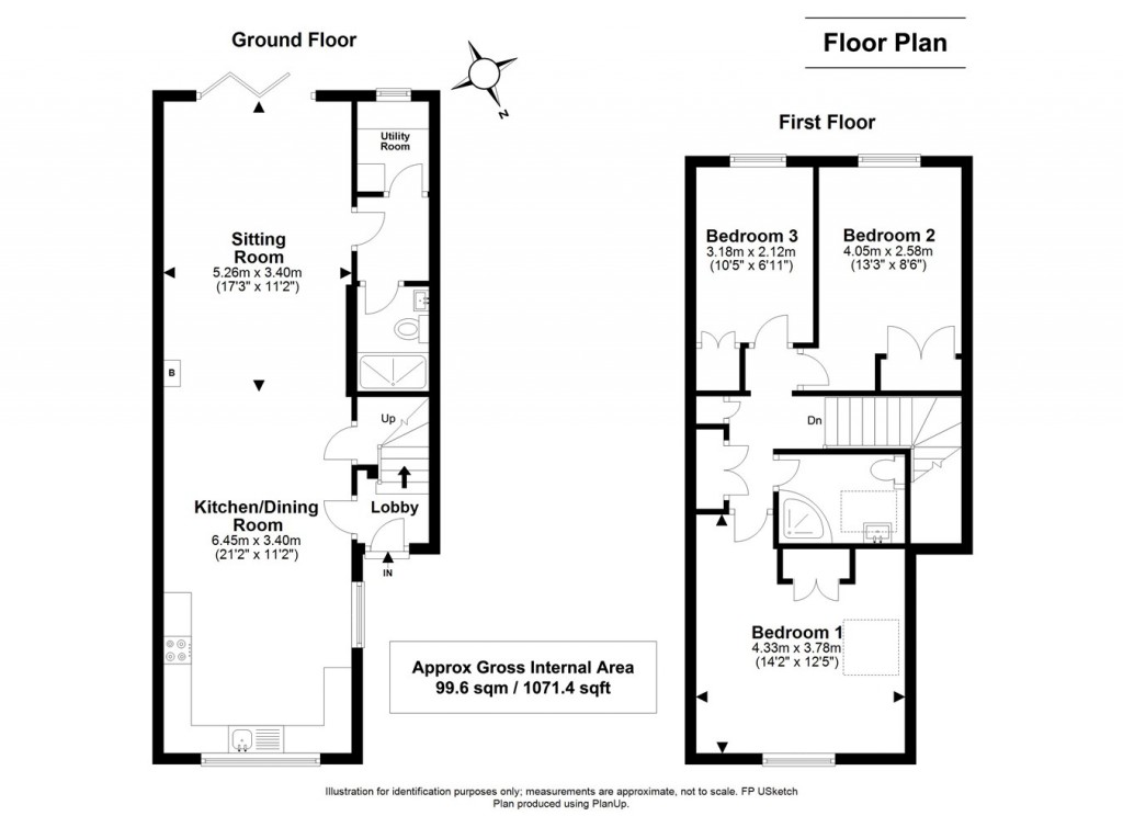 Floorplans For Tattenham Road, Brockenhurst, SO42