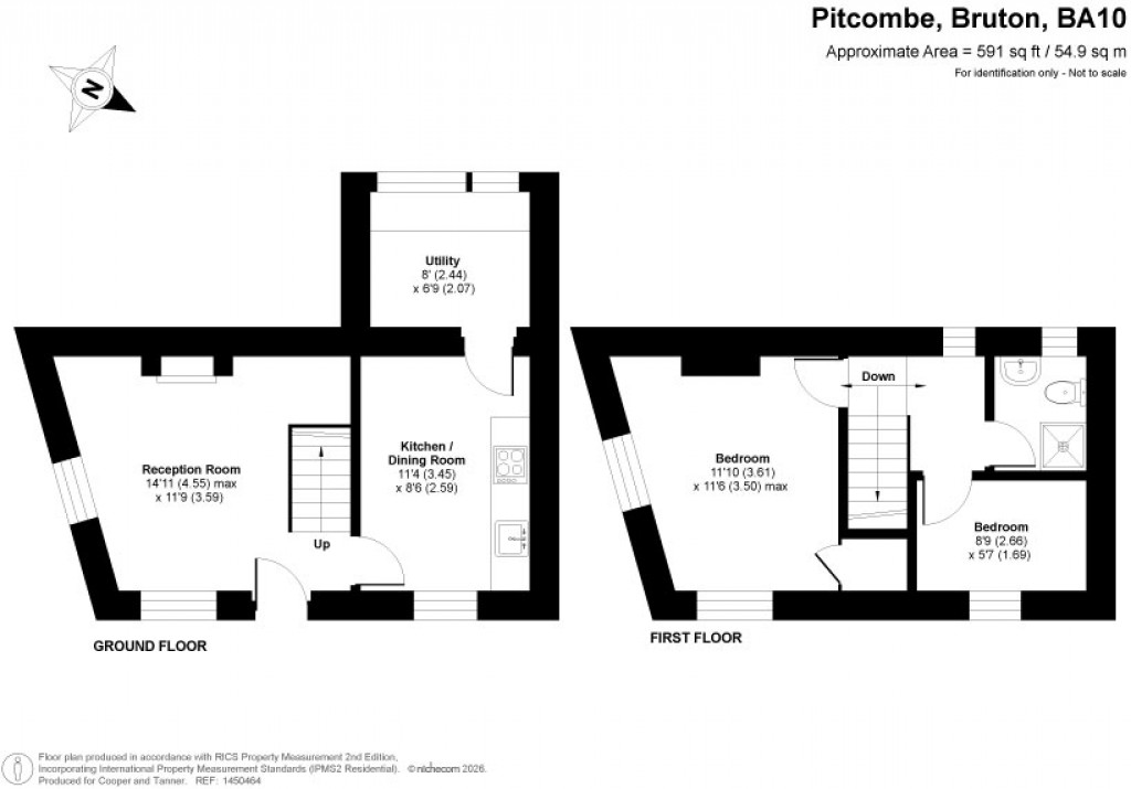 Floorplans For Pitcombe, Bruton Somerset